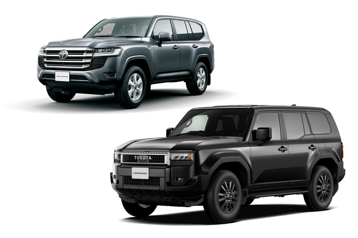 エントリーグレードで比較すると、「ランドクルーザー“250”」の「GX」(写真右下)は520万円、「ランドクルーザー“300”」の「GX」(写真左上)は510万円。なんと「質実剛健を追求」したモデルのほうが、フラッグシップモデルより高額なのだ。