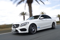 今回試走したなかでは、「メルセデス・ベンツC180」のみ通常とはタイヤサイズが大きく異なっていた。