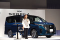 新型「日産セレナ」発表会の会場から