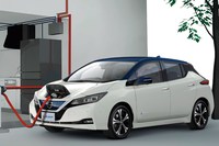 40kWhバッテリーを搭載した「日産リーフ」のWLTCモード電費は8.05km/kWh。これに発電と送配電に関する指標を掛け合わせることでWtWの燃費値が算出できる。