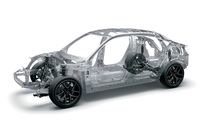 新型「シビック」のグランドコンセプトは「爽快CIVIC」。使用感はもちろん走りも爽快となるよう、ボディーや足まわりの設計もつくり込まれている。