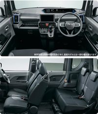 「タントRS」のインテリア。