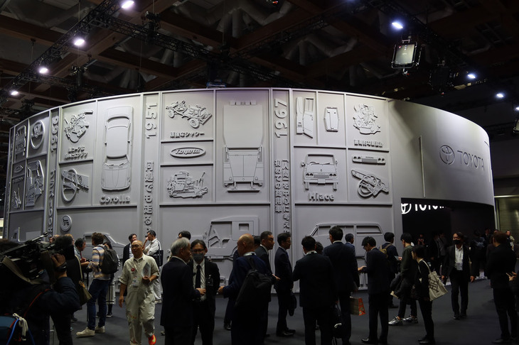 トヨタブースの様子。