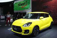 今回のフランクフルトショーで世界初公開された「スズキ・スイフトスポーツ」。ほぼ同じタイミングで、日本でも詳細がアナウンスされた。