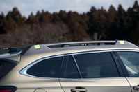 機能面での大きなちがいとなる、ラダータイプのルーフレール。耐荷重318kg(走行時100kg)という本格的なものだ。