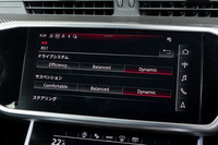 「RS」モードのセッティング画面。各項目のライト側の設定は「エフィシエンシー」「コンフォート」など呼び方はさまざまだが、ハード側はすべて「ダイナミック」で統一されている。