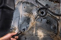 一部のモデルはフローリングを水で丸洗い可能。床にはそれ用の排水プラグも設けられている。