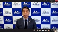新社長に就任した須藤 元氏は、日本ミシュランがどんな会社でどんな貢献をしているか、日本での認知度をもっと上げたいなどと抱負を述べた。