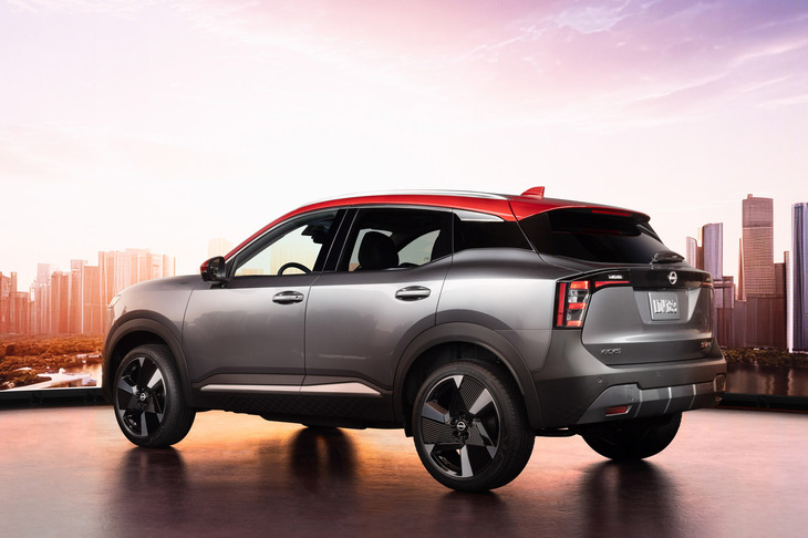 北米仕様の「キックス」は、ボディーサイズが全長×全幅×全高=4366×1800×1630mm、ホイールベースが2657mm。いずれの数値も先代モデルより大きくなっている。