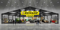 東京オートサロン2023におけるダンロップブースのイメージ。