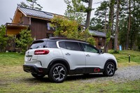 「カクタス」以降のシトロエン各車に共通するエアバンプデザインを、ボディーサイドとフロント下部に採用(ただし樹脂製で硬質)。Cピラーは、シトロエンの欧文頭文字である「C」をモチーフとしたクロームラインが、デザインのアクセントになっている。