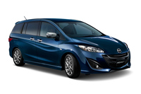 マツダの3列ミニバン「プレマシー」。「MPV」「プレマシー」「ビアンテ」という3車種のミニバンを擁していたマツダだが、すでにミニバン市場からの撤退を決定している。