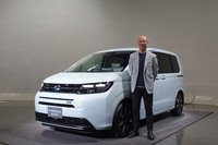 3代目「フリード」の開発責任者を務めた本田技研工業 電動事業開発本部 BEV開発センターの安積 悟(あづみ さとる)さん。