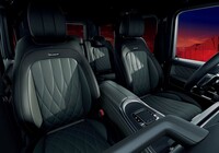 「AMG G63ローンチエディション」には、ダイヤモンドステッチ入りのナッパレザーシートが備わる。