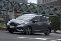 最後にテストした「フィットRS Honda SENSING」。ラインナップのなかで最もスポーティーなイメージの持ち主だ。