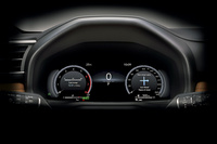 12.3インチの大型フル液晶メーター。