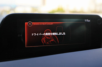 システムがドライバーの異常を検知すると、モニター画面でその旨を表示。ハザードランプやホーンを作動させ、周囲の交通参加者に注意を促す。