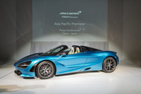 マクラーレンの人気をけん引しているというスーパーシリーズの「720S」。写真は「720Sスパイダー」。