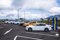 グッドイヤーの最新タイヤ試走イベントの様子。「イーグルF1スーパースポーツ」を装着した国内外ブランドのスポーツモデルが用意されていた。今回はワインディングロードでの試走をメインに、その実力を確かめた。