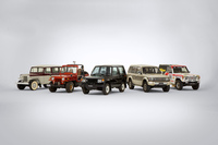 三菱自動車が「オートモビル カウンシル2026」に出展する歴代「パジェロ」。