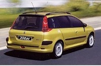 リアオーバーハングをハッチバックモデル+195mmとしたステーションワゴン「206SW」