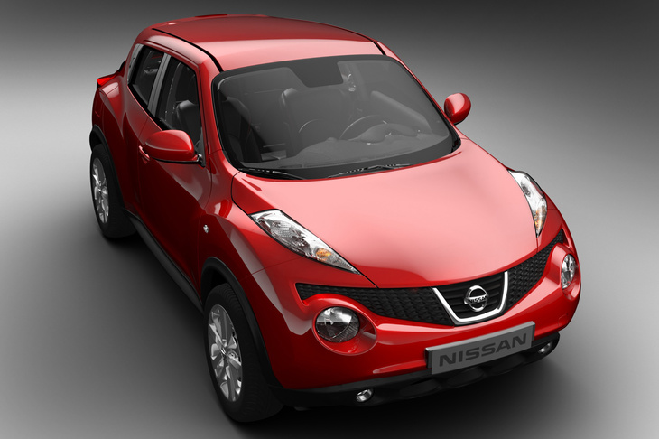 初代「ジューク」の「Vモーショングリル」は、メッキ装飾とボンネットやバンパーとの間に関連性/連続性があるわけではなく、正直、「なんか付いてるね」という程度の印象しかなかった。