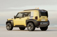 その外観からは、工事作業車も顔負けの“ギア感”がただよう「コンパクトクルーザーEV」。ただ、その骨格がラダーフレームなのかモノコックなのかは、現時点では推測しかねる。