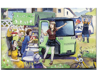 田中むねよし氏による「TsumuTsumu」の絵はがき。