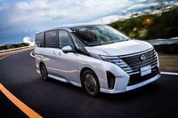 2022年11月に公開された新型「日産セレナ」。まず純ガソリンエンジン車が発売された後、2023年春をめどにe-POWER搭載車の販売がスタートする。