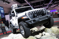 今回のショーの主役といえば、ナンといっても新型「ジープ・ラングラー」。早く日本にも来てほしい。