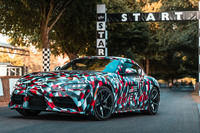 英国で開催された「グッドウッド・フェスティバル・オブ・スピード2018」でお披露目された新型「トヨタ・スープラ」の試作車。1.9kmのヒルクライムを走行した。