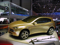 2003年ジュネーブショーで筆者が撮影した「アルファ・ロメオ・カマル」。今日の「トナーレ」の祖先ともいえる。今日ではミラノ・アレーゼのアルファ・ロメオ博物館に保管されている。