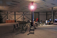 記者会見が行われた2階のラウンジ。内装はランデヴーのメンバーがDIYで施工したという。