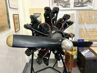 1933年「フィアットA.54」空冷星型7気筒航空エンジン。軽飛行機に用いられた。