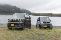 最低地上高は「スペーシア ギア」が150mmで「N-BOXジョイ」が145mm。どちらも無理は禁物だ。