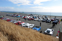 JAIA合同試乗会とは、年に1回、神奈川は大磯で催される輸入車の合同試乗会。身近なコンパクトカーからウン千万円の高級車まで、さまざまな輸入車が一堂に会するお祭りである。