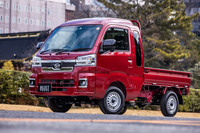 2022年3月のダイハツ軽商用車合同試乗会より、ビッグキャビンの軽トラック「ハイゼット トラック ジャンボ」。(写真:花村英典)