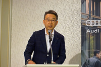 サービスの概要を説明した、アウディ ジャパンの斎藤 徹代表取締役社長。