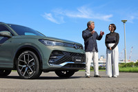 試乗を終え「ブリザックWZ-1」の印象を語り合う斎藤さん(写真左)と伊藤さん(同右)。「家族や大切な人のためにも、冬にはスタッドレスタイヤを!」というのは、共通する認識のようだ。