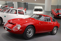 1963年「アルファ・ロメオ・ジュリアTZ」。アルファ・ロメオ博物館で筆者撮影。