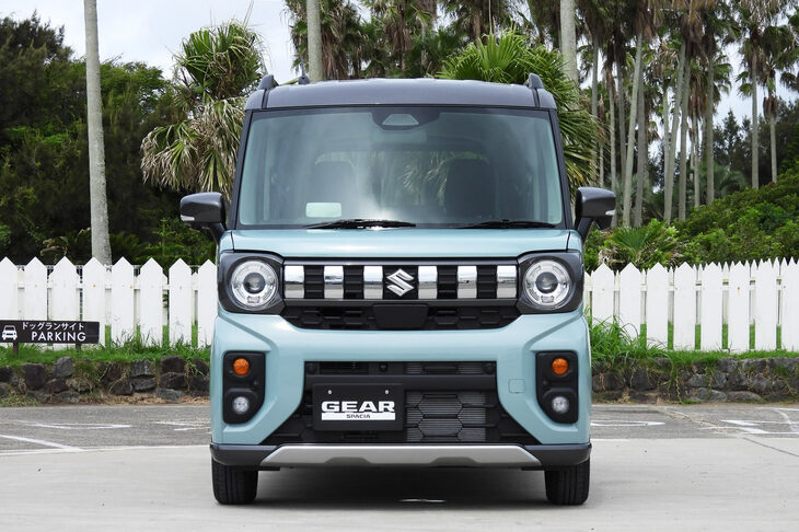 スズキ・スペーシア ギア ハイブリッドXZターボ(フロント)