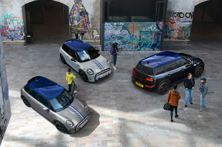 「MINI 3ドア/5ドア/クラブマン」に設定された特別仕様車「Brick Lane Edition(ブリックレーンエディション)」。