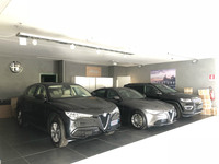 納車ブースにも、オーナーを待つ「ステルヴィオ」の姿が。