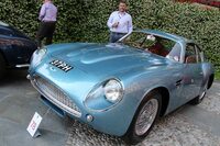 以下はスパーダ氏の仕事から。「アストンマーティンDB4 GTザガート プロトタイプ」。2011年コンコルソ・デレガンツァ・ヴィラ・デステで筆者撮影。