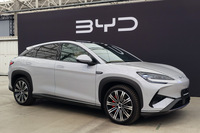 BYDの新型SUV「シーライオン7」。そのディテールにも表れているとおり、BYDでは今後、「シール」に導入したデザインコンセプトを各モデルに展開していくようだ。