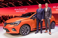 2019年のジュネーブモーターショーで世界初公開された新型「ルノー・クリオ(日本名:ルーテシア)」。