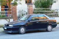 「アルファ・ロメオ155」。2021年シエナで筆者撮影。