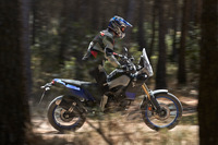 車体には、軽さと剛性の高さを追求すべく、新設計の鋼管製ダブルクレードルフレームを採用している。