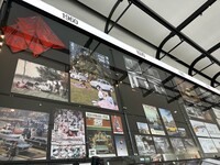 戦後高度成長期のフィアットの広告宣伝資料。東西冷戦時代、プラント輸出を行ったソビエトや東欧諸国におけるライセンス生産車の資料も紹介されていた。