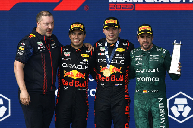 F1 2023】第5戦マイアミGP続報：9位から優勝、フェルスタッペンと